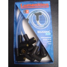 Kit de fios de vela Lumenition silicone 8mm azuis