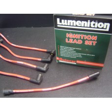 Kit de fios de vela Lumenition silicone vermelhos