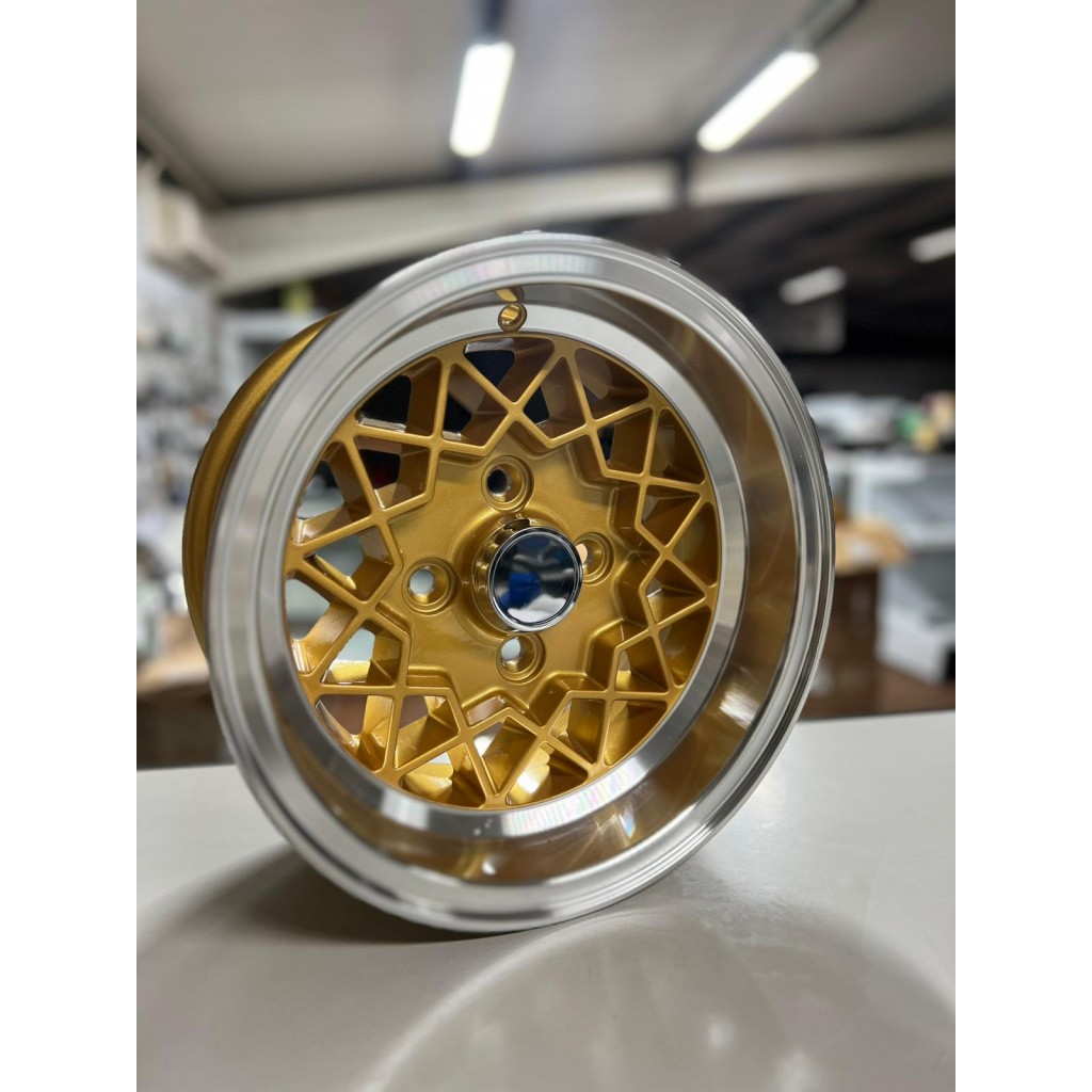 Jogo 4 Jantes 6x12" Alleycat Gold ET -7 4x101.6"      