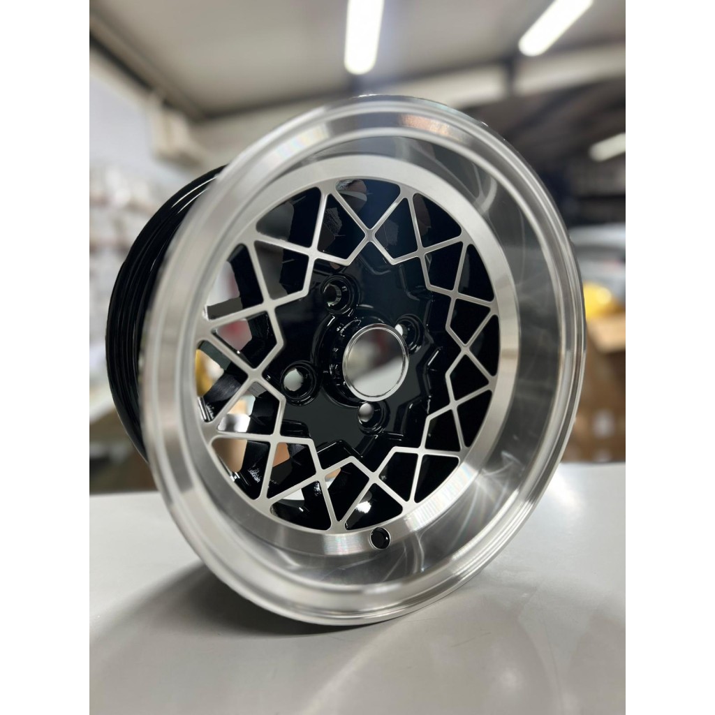 Jogo 4 Jantes 6x12" Alleycat Preto ET-7 4x101.6"   