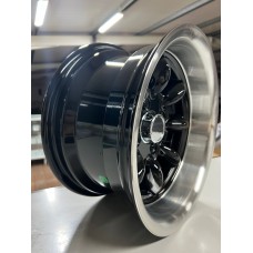 Jogo 4 Jantes 7x13" Preta Superlight, bordo polido ET-7                         
