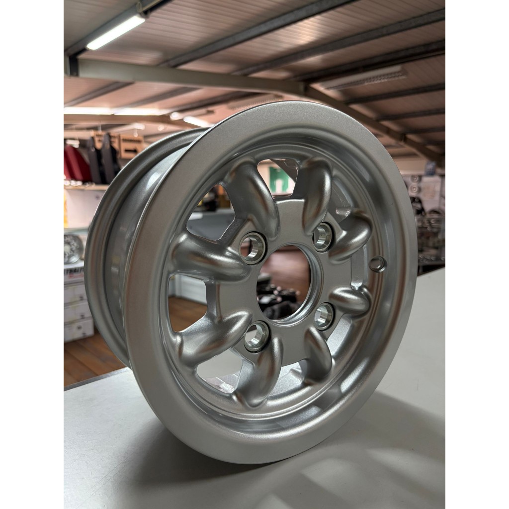 Kit 4 Jantes 4.5x10" ET34 Cinza Réplica Minilite