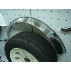 Kit de 4 abas e frisos laterais cromadas