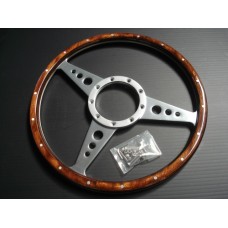 Volante em madeira clássico 14"