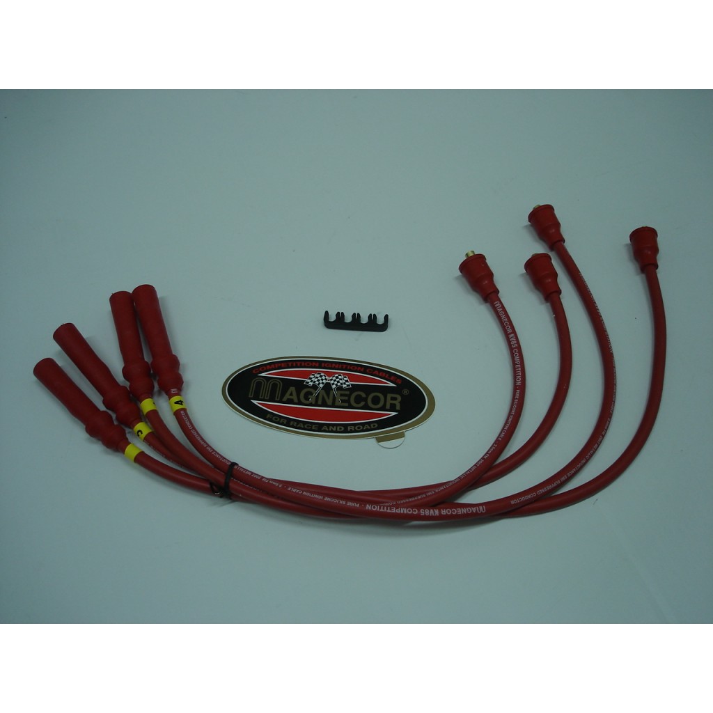 Jogo fios de vela Magnecor 8.5mm red motor Crossflow Ford
