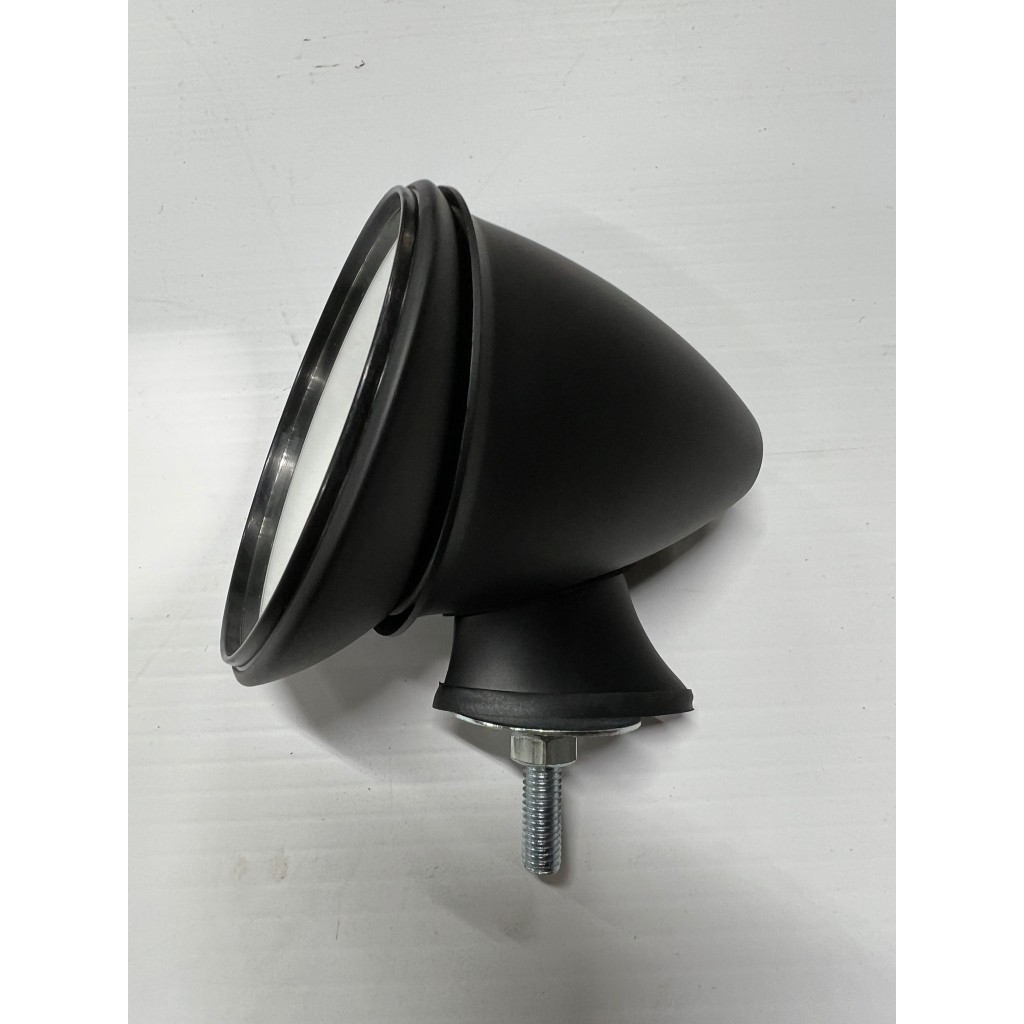 Espelho Torpedo de Trinco Vidro Porta Preto Mate